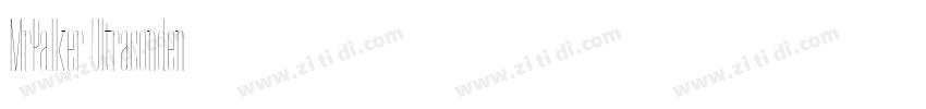 MrPalker Ultraconden字体转换